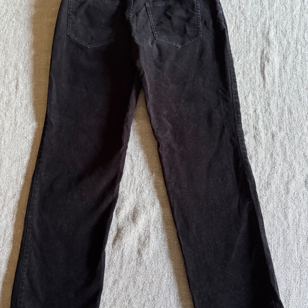 Talbot's black corduroy pants, Classic bootcut, 2P - Picture 2 of 7